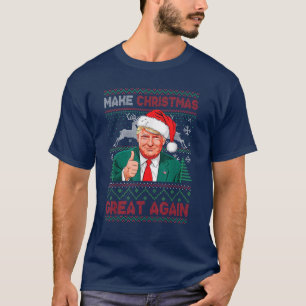 Make Christmas Great Again Santa Funny Trump Xmas T-Shirt