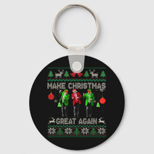 Make Christmas Great Again Santa Trump Dance Ugly  Key Ring