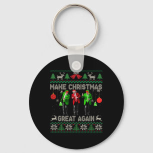Make Christmas Great Again Santa Trump Dance Ugly  Key Ring