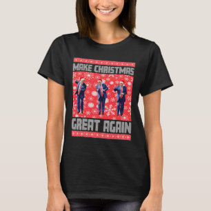 Make Christmas Great Again Santa Trump Dance Ugly  T-Shirt