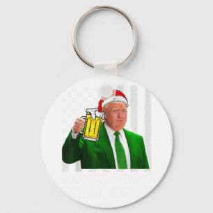 Make Christmas Great Again Shirt Beer Drinking Xma Key Ring