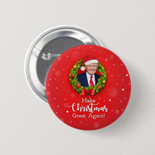 Make Christmas Great Again Trump MAGA funny gift 6 Cm Round Badge