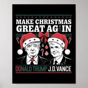 Make Christmas Great Again Trump Poster
