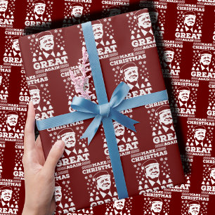 Make Christmas Great Again Trump Red Wrapping Paper