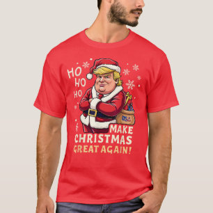 Make Christmas Great Again   Trump Santa Claus Red T-Shirt
