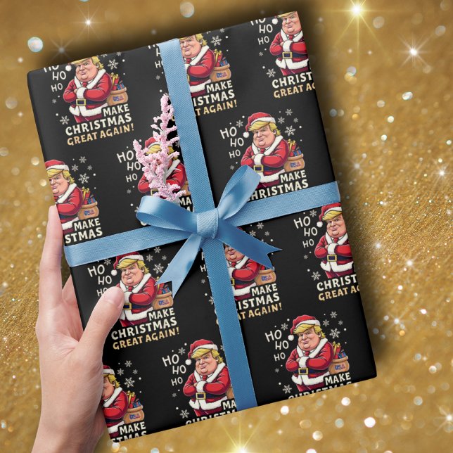 Make Christmas Great Again | Trump Santa Claus Wrapping Paper (Creator Uploaded)