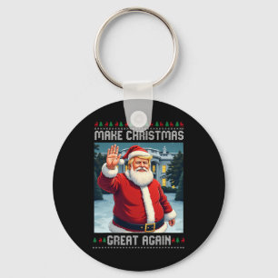Make Christmas Great Again Trump Ugly Christmas  Key Ring