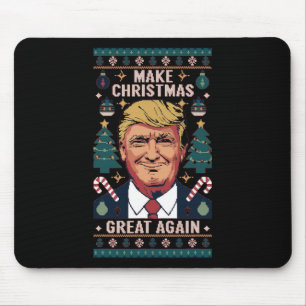 Make Christmas Great Again Trump Ugly Christmas Sw Mouse Pad