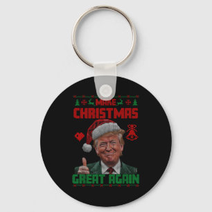 Make Christmas Great Again Ugly Christmas Trump Sw Key Ring