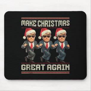 Make Christmas Great Again Ugly Sweaters Trump Dan Mouse Pad