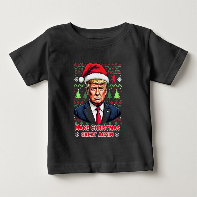 Make Christmas Great Again Ugly Xmas Sweater trump (Front)