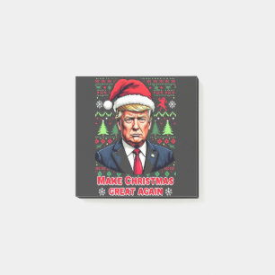 Make Christmas Great Again Ugly Xmas Sweater trump Post-it Notes