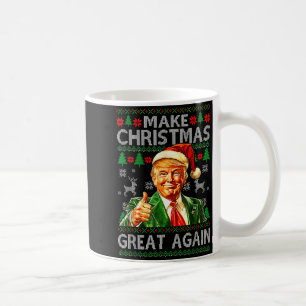 Make Christmas Great Again Xmas Funny Trump Pajama Coffee Mug