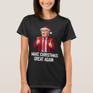 Make Christmas Great Again Xmas Funny Trump Pajama T-Shirt