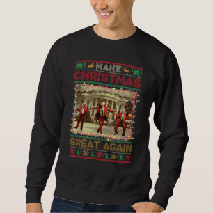 Make Christmas Great Again Xmas Funny Trump Ugly Sweatshirt