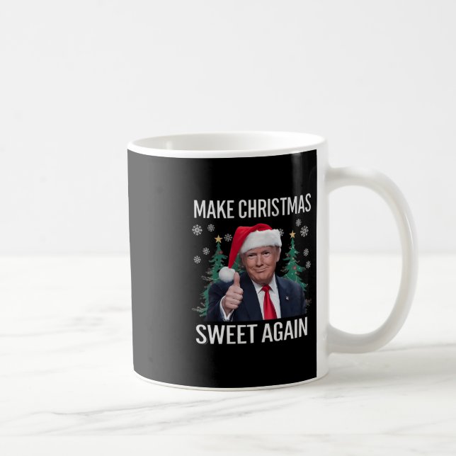 Make Christmas Sweet Again Trump Christmas Gifts M Coffee Mug (Right)