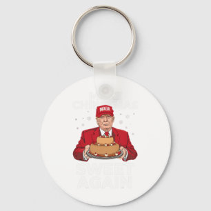 Make Christmas Sweet Again Trump Christmas Gifts M Key Ring
