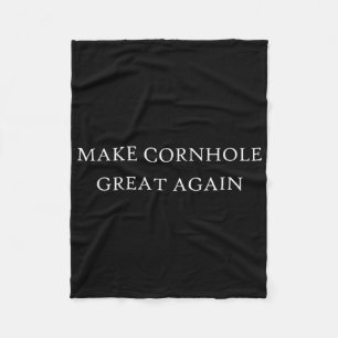 Make Cornhole Great Again Tournament Team Jersey 1 Fleece Blanket