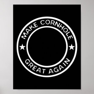 Make Cornhole Great Again Tournament Team Jersey Poster