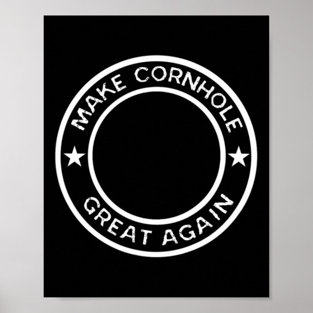 Make Cornhole Great Again Tournament Team Jersey  Poster (Front)