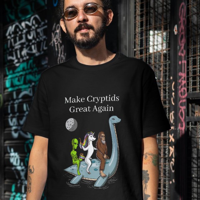 Make Cryptids Great Again Tee Alien Unicorn  (Creator Uploaded)