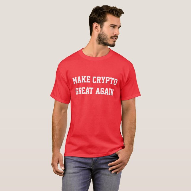 "Make Crypto Great Again" Red Premium Shirt (Front Full)