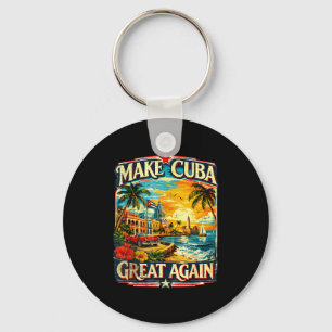 Make cuba great again key ring