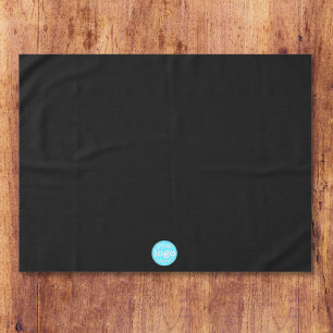 Make Custom Business Company Logo Trade Show Black Tablecloth