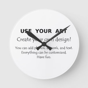 Make custom clock with your art or photo fun gift