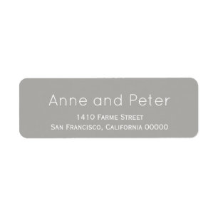 make custom elegant wedding return address label