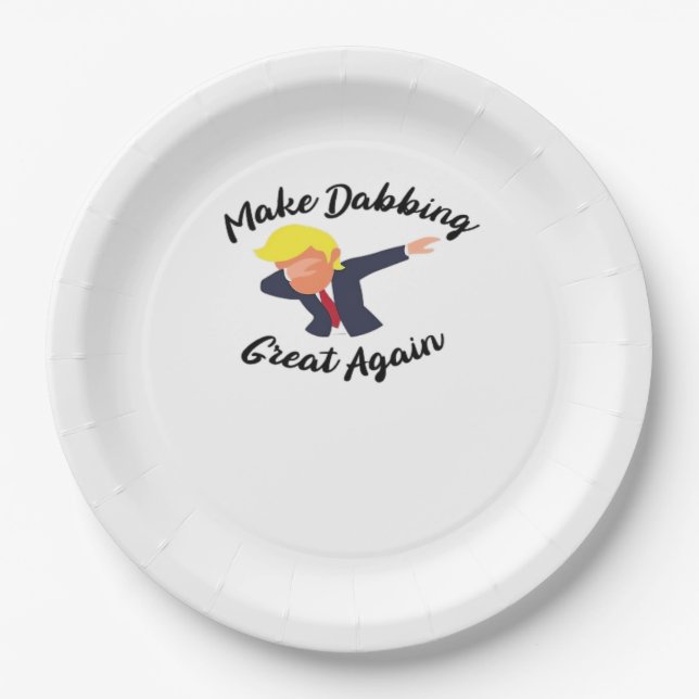 Make Dabbing Great Again Design Classic Paper Plate (Front)