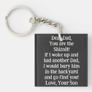 Make Dad cry with this HEARTFELT saying! Key Ring