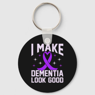 Make Dementia Look Good Alzheimerheimer's Awarenes Key Ring