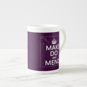 Make Do and Mend (all colours) Bone China Mug
