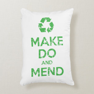 Make Do and Mend Decorative Cushion