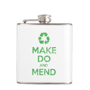 Make Do and Mend Hip Flask