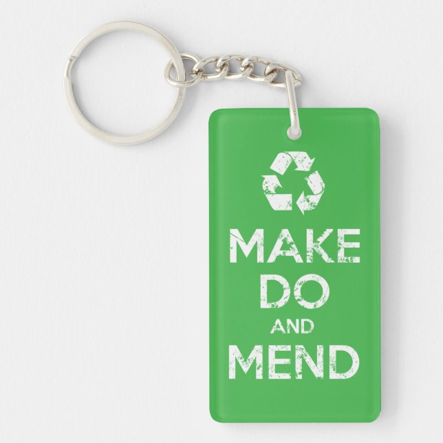 Make Do and Mend Key Ring (Front)