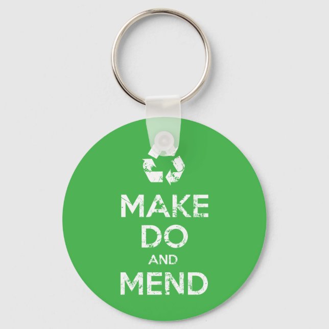 Make Do and Mend Key Ring (Front)