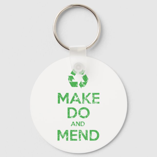 Make Do and Mend Key Ring (Front)