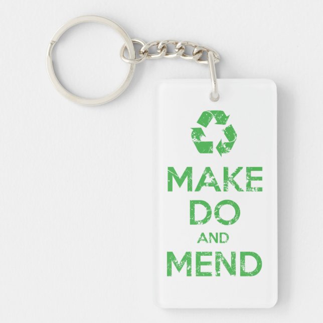 Make Do and Mend Key Ring (Front)