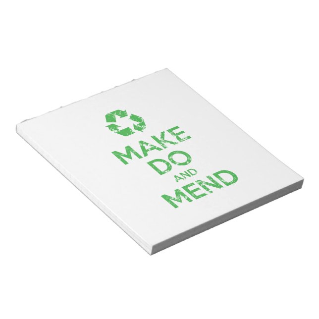 Make Do and Mend Notepad (Angled)