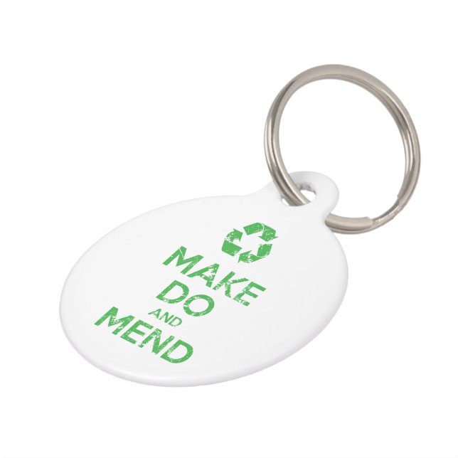 Make Do and Mend Pet Tag (Side)