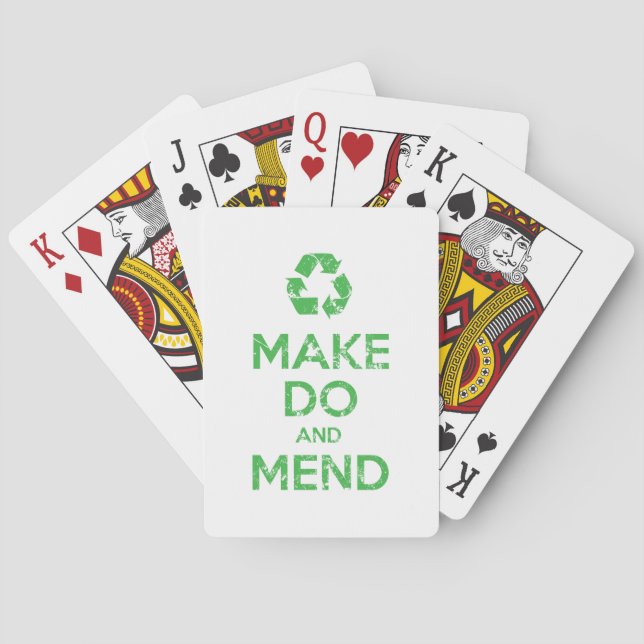 Make Do and Mend Playing Cards (Back)