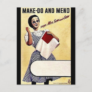 Make - Do And Mend Postcard