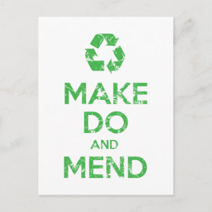 Make Do and Mend Postcard