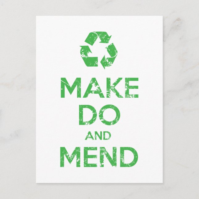 Make Do and Mend Postcard (Front)