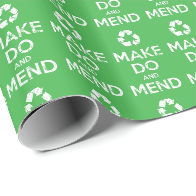 Make Do and Mend Wrapping Paper (Roll Corner)