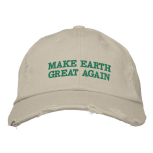 Make Earth Great (and green!) again Embroidered Hat