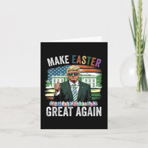 Make Easter Great Again American Flag Usa Easter T Card