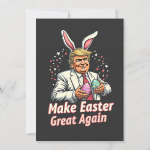 Make Easter great again Easter Trump Eggs  Holiday Card
